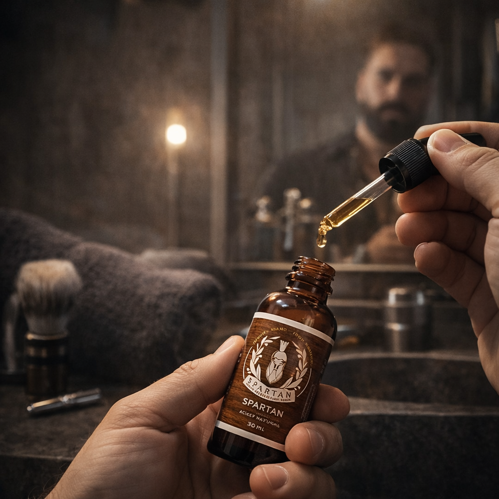 G) Aceite para Barba Spartan 30ML – Hidratación Profunda y Brillo Natural | Rinde 2–3 Meses | ENVÍO GRATIS