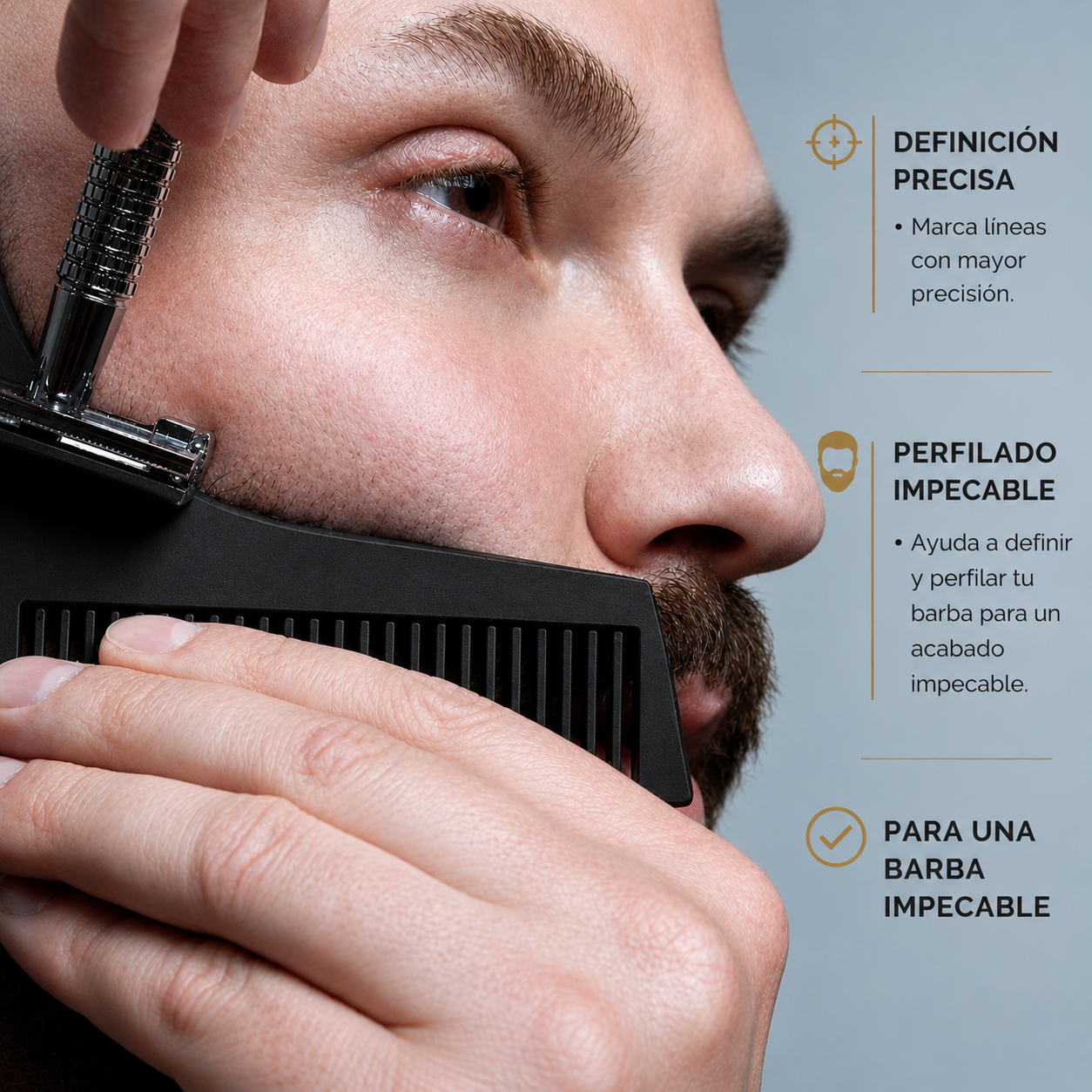 M) PEINE DELINEADOR DE BARBA