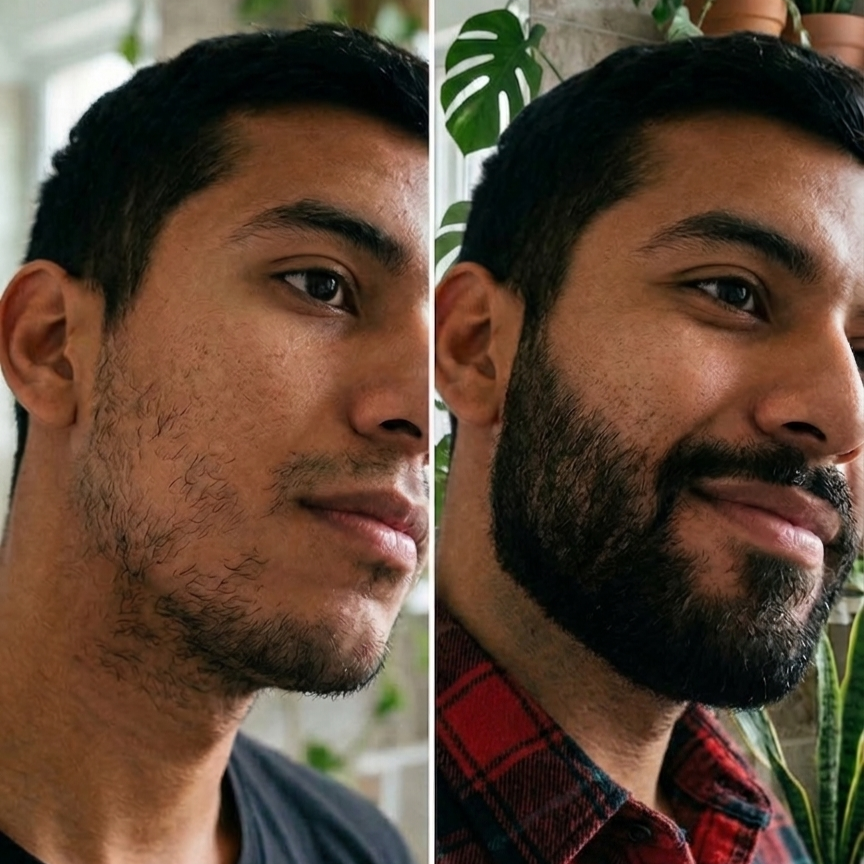 A) MÁS VENDIDO (Ahorra $200) | 2 Spartan Bálsamo Crecimiento de Barba y Bigote | Minoxidil 5% (Dosis Óptima) + Biotina + Bergamota | ENVÍO GRATIS