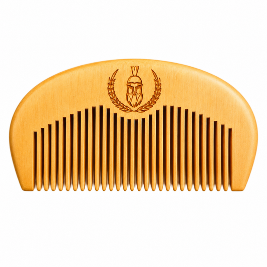 I) PEINE DE BOLSILLO PARA BARBA - Spartan, Madera Artesanal