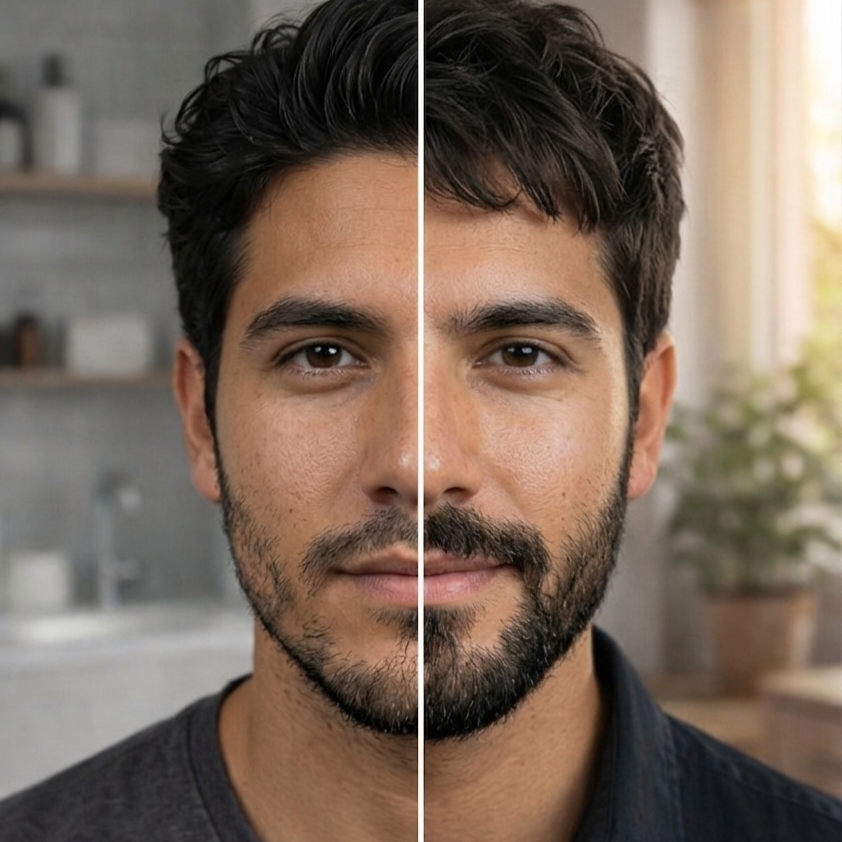 C) PAGA 1 RECIBE 2 Spartan Bálsamo Crecimiento de Barba y Bigote | Minoxidil 5% (Dosis Óptima) + Biotina + Bergamota | ENVÍO GRATIS